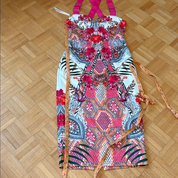 Ted Baker Floral Halter Dress with Pink Straps NWOT - Picture 5 of 16